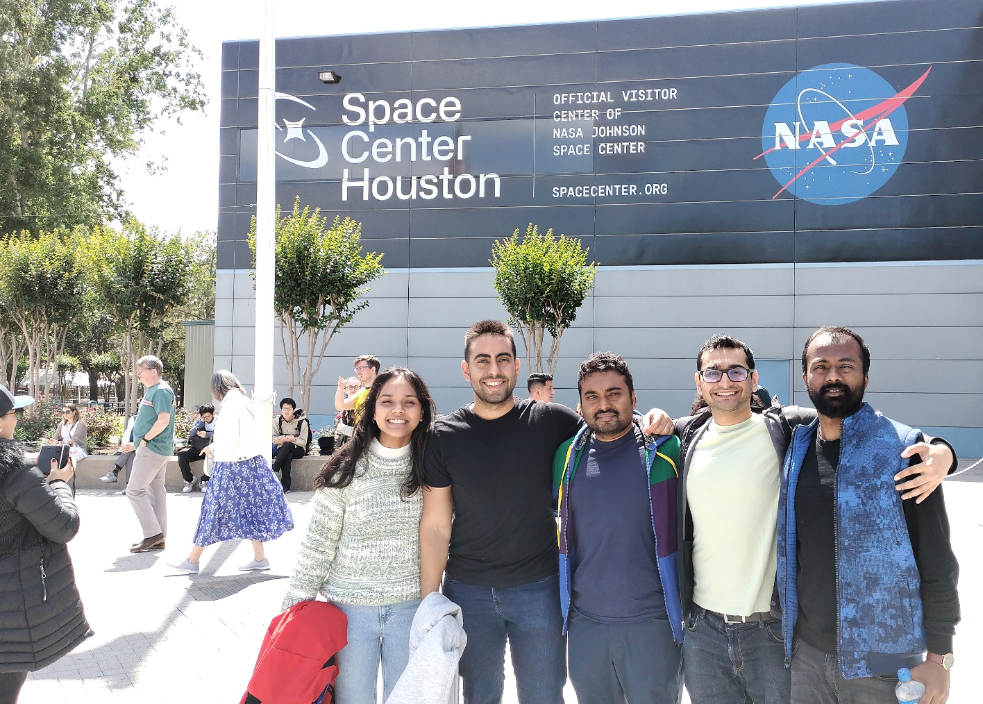 Altaf Pasha at Space Center Houston with Rice Fulbrighters