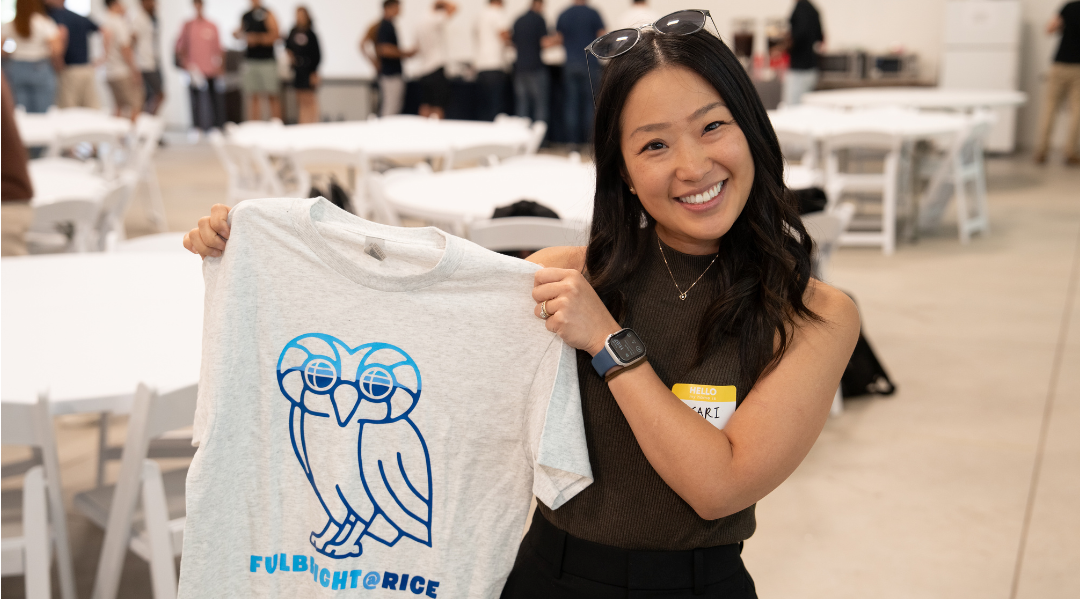 Fulbright at Rice student