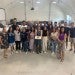 Adria Baker surrounded by Rice University Fulbrighters